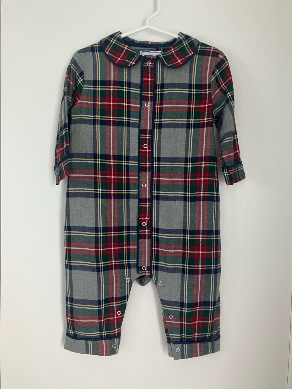 Petite Plume Westminster Plaid Toddler One-Piece Pajamas